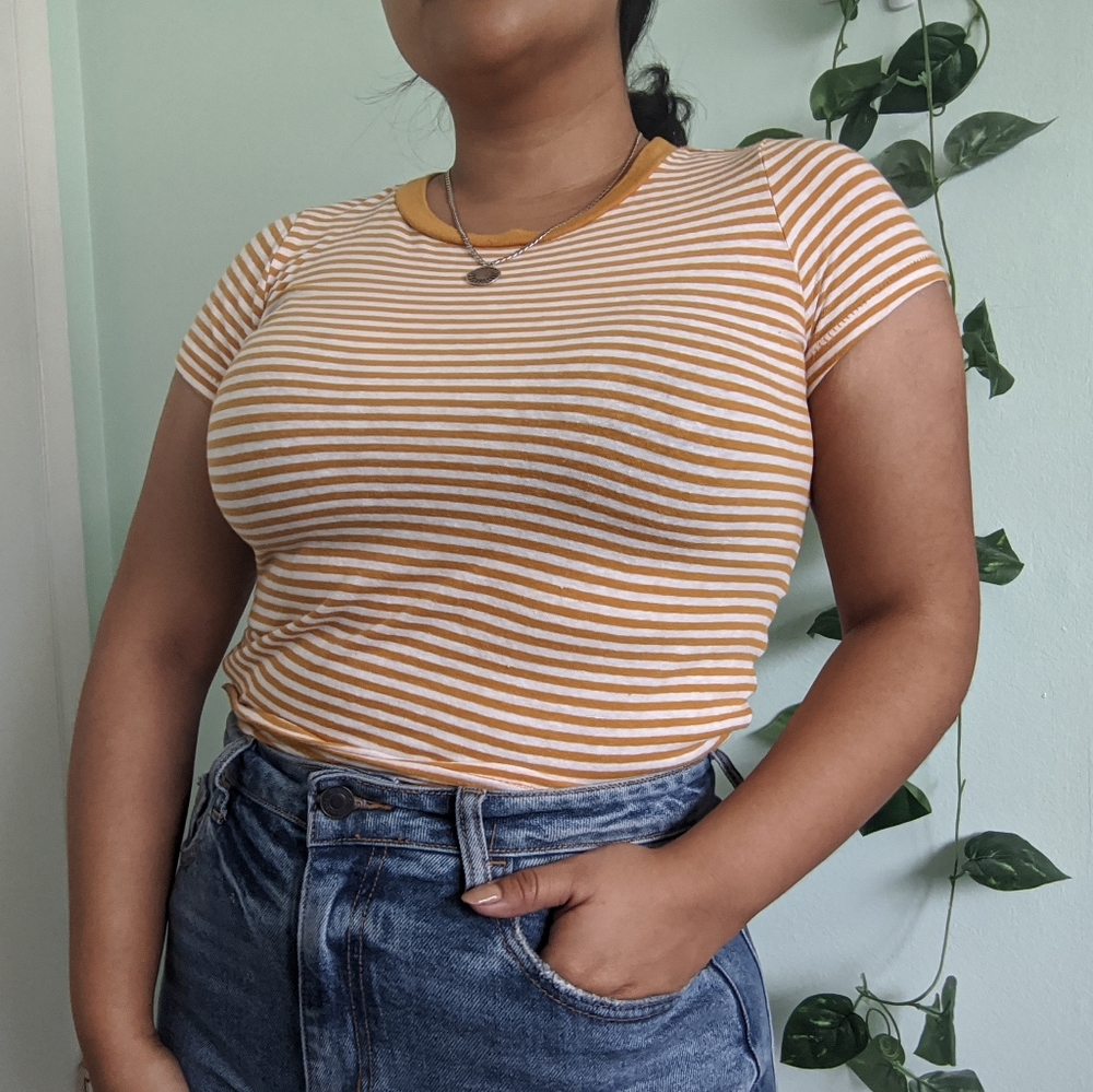 Orche Yellow Striped Tee